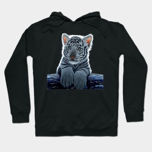 tiger whigth Hoodie